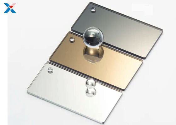 kupować Hurtownia srebrnego plastikowego akrylowego arkusza lustrzanego do lekkiej dekoracji online manufacture