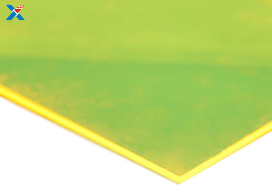 kupować Fluorescencyjna zielona arkusz akrylowy 1220x2440mm Wysoka twardość powierzchni Panel Perspex produkcja online