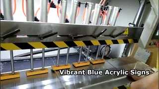 Niebieskie arkusze akrylowe do oszałamiających znaków